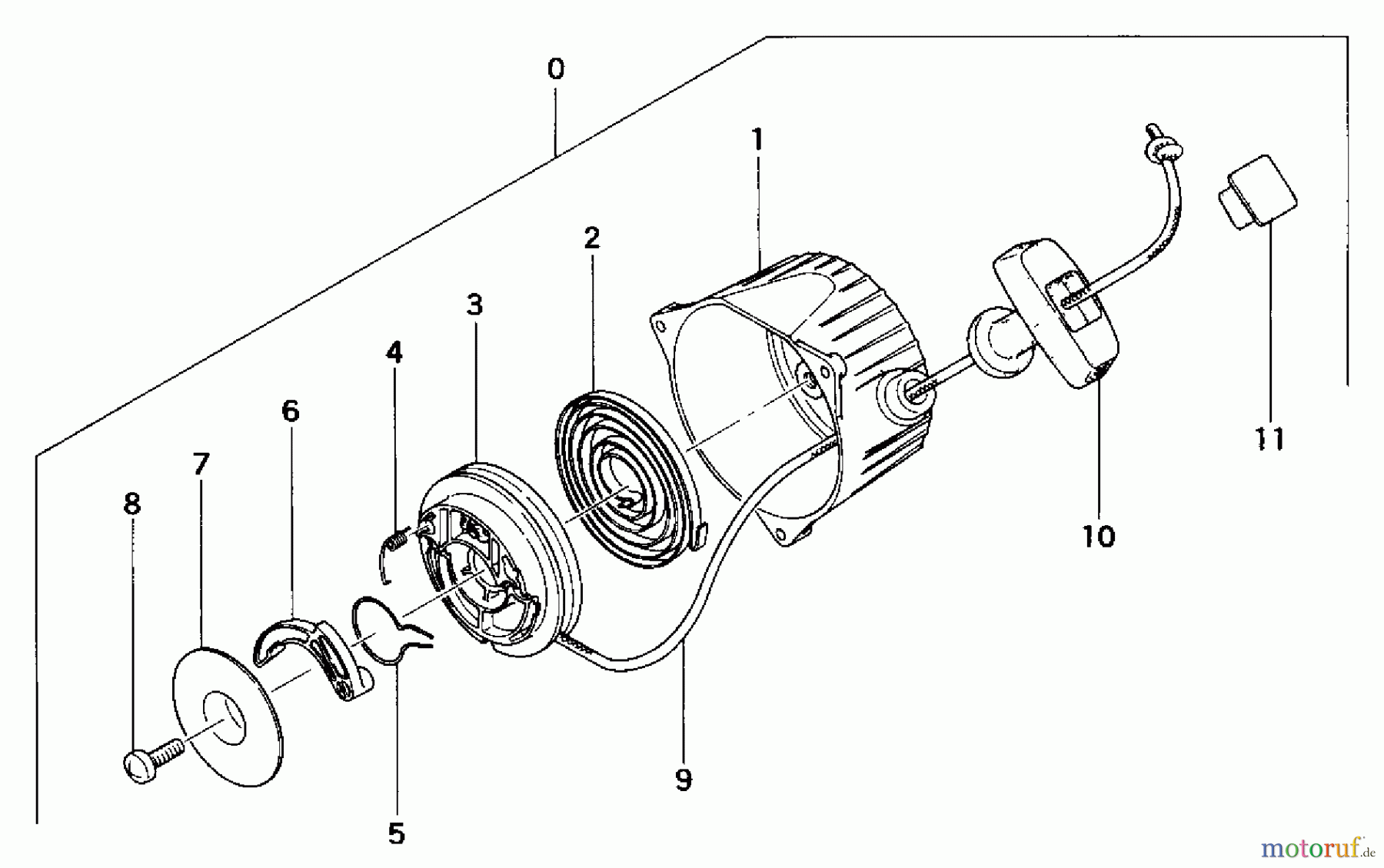Tanaka Blasgeräte, Sauger, Häcksler, Mulchgeräte TBL-300 - Tanaka Backpack Blower Recoil Starter