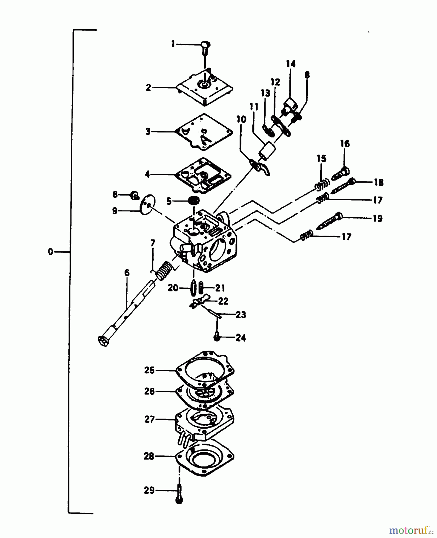 Tanaka Blasgeräte, Sauger, Häcksler, Mulchgeräte TBL-500 - Tanaka Backpack Blower Carburetor