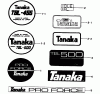 Tanaka TBL-455 - Backpack Blower Ersatzteile Decals