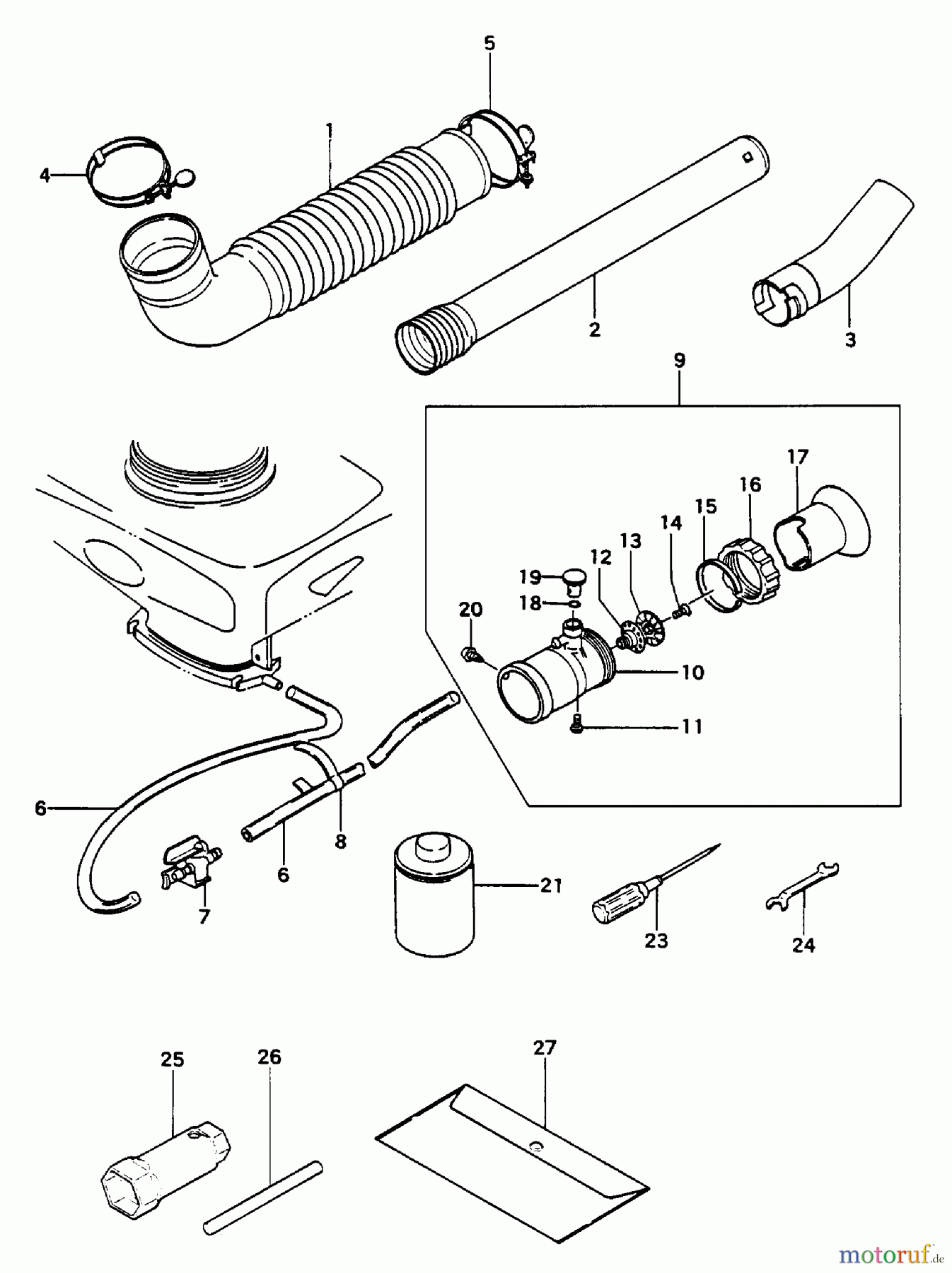 Tanaka Sprühgeräte TMS-450 - Tanaka Mist/Dust Sprayer Accessories