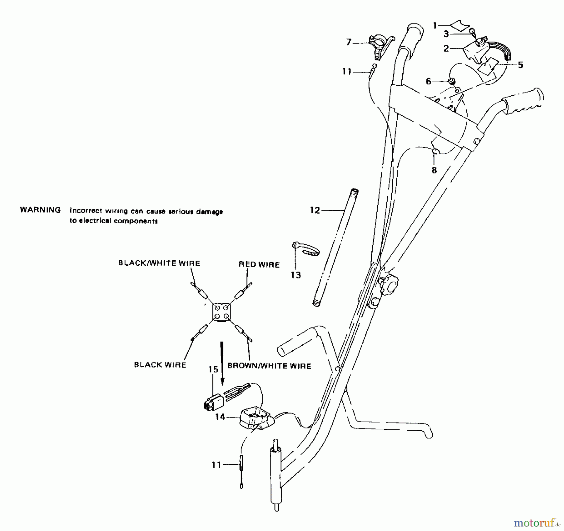 Tanaka Motorhacken und Kultivierer TS-720 (RC-210E) - Tanaka E-Z Tiller Touch Start Wire Harness