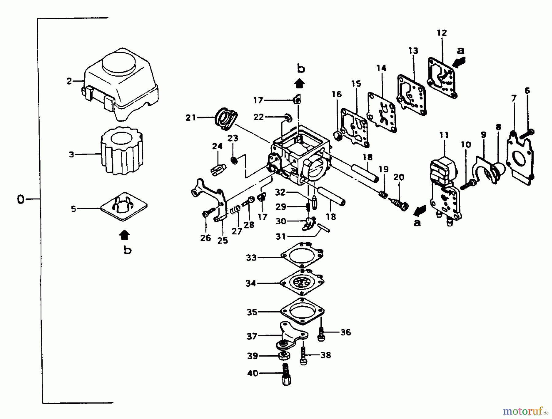 Tanaka Trimmer, Motorsensen AST-5000 - Tanaka AutoStart Trimmer Carburetor
