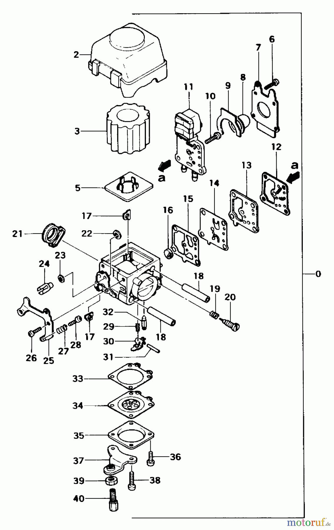 Tanaka Trimmer, Motorsensen AST-7000 - Tanaka AutoStart Brush Cutter Carburetor