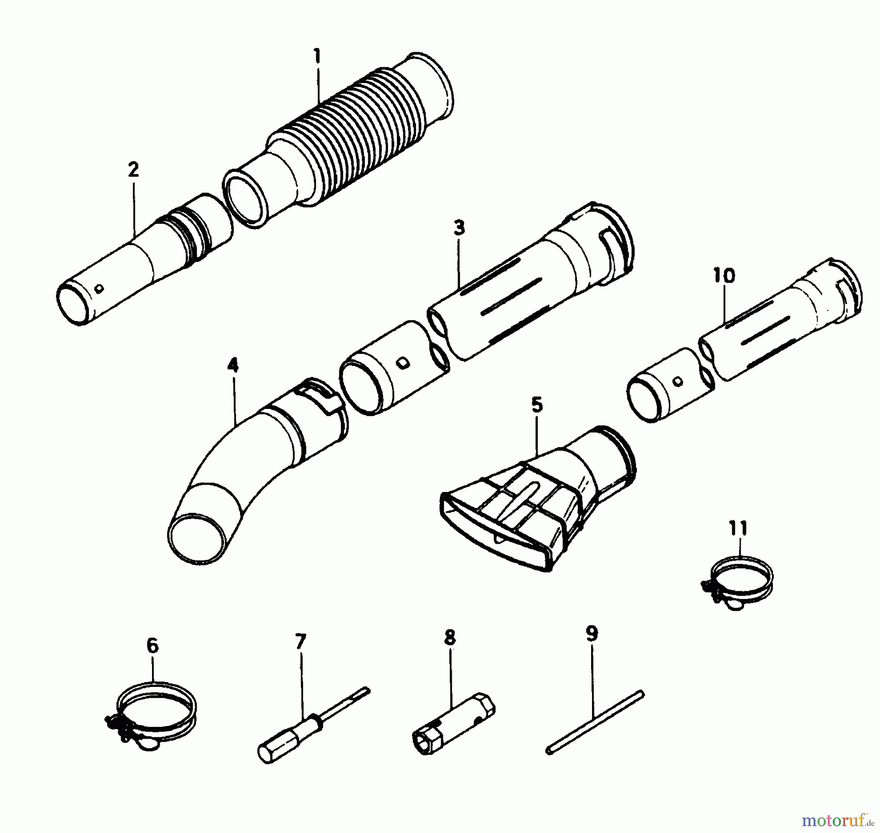 Tanaka Blasgeräte, Sauger, Häcksler, Mulchgeräte TBL-500 - Tanaka Backpack Blower Tools & Optional Parts