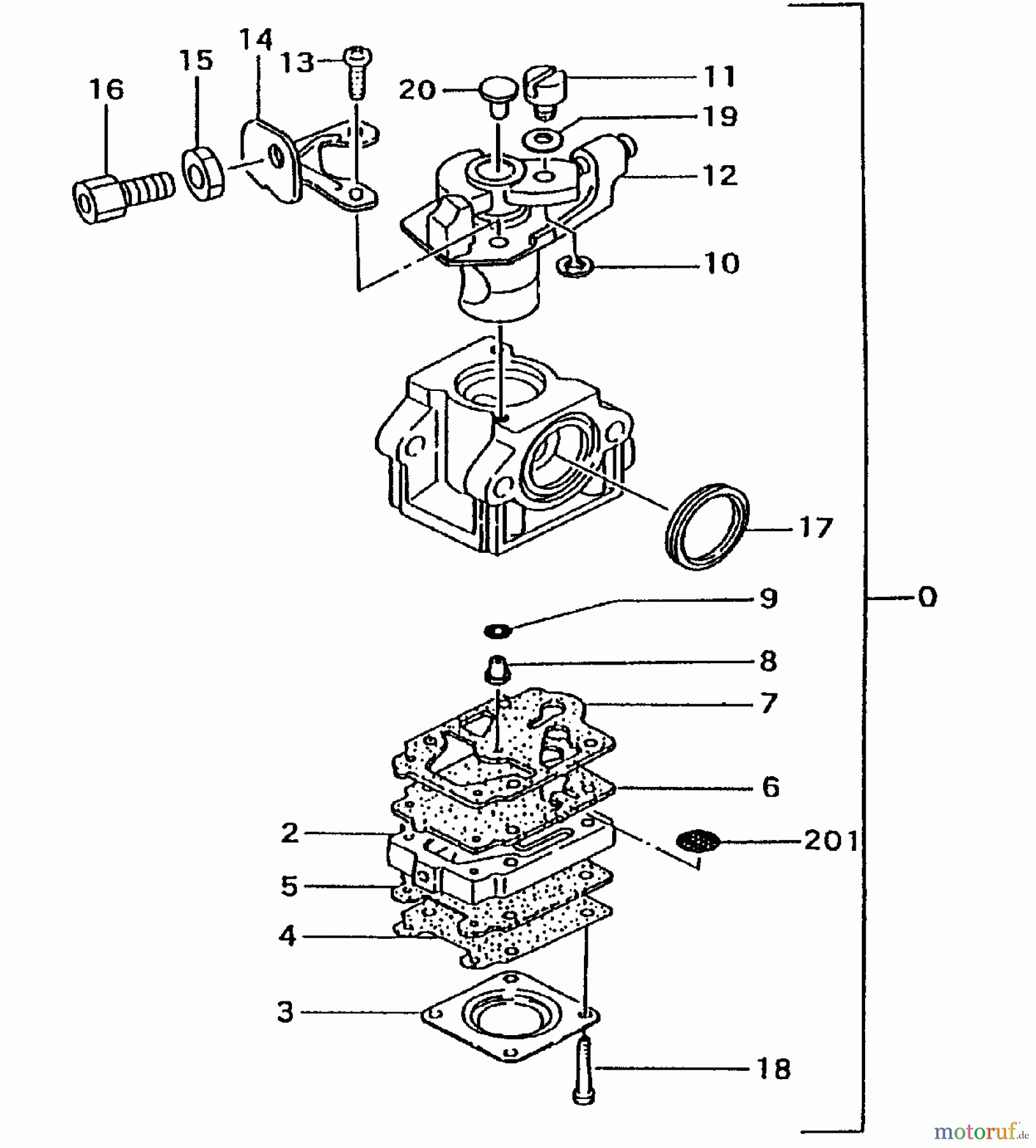 Tanaka Blasgeräte, Sauger, Häcksler, Mulchgeräte TBL-4600 - Tanaka Backpack Blower Carburetor