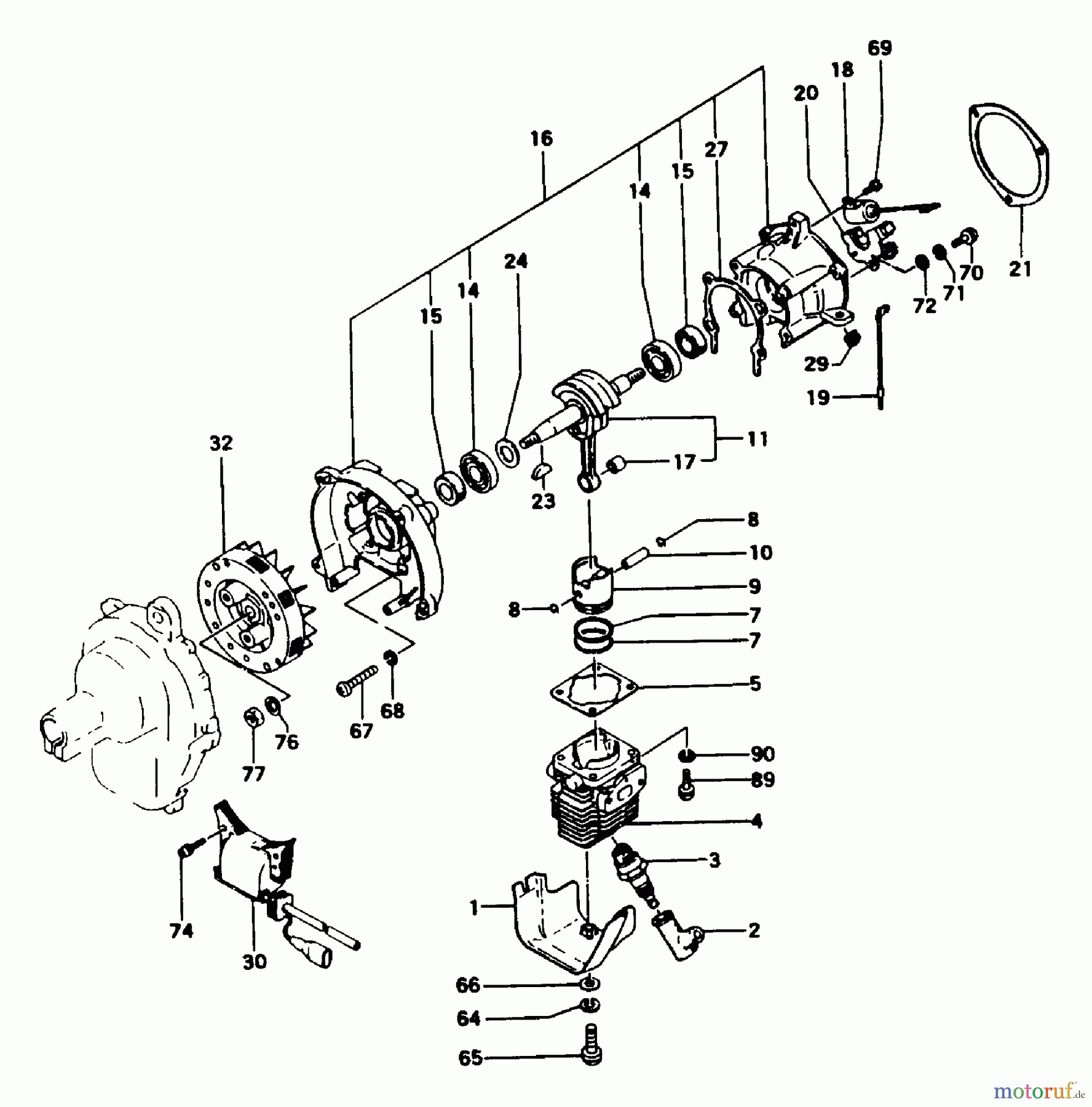 Tanaka Trimmer, Motorsensen TBC-162 - Tanaka Trimmer / Brush Cutter Engine