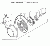 Tanaka TBL-4600 - Backpack Blower Ersatzteile Recoil Starter (Units prior to S/N Q234210)