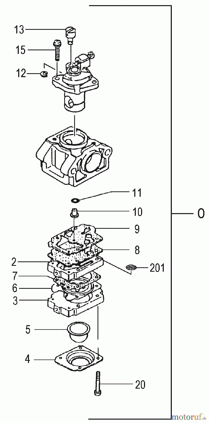 Tanaka Trimmer, Motorsensen TBC-225 - Tanaka Grass Trimmer Carburetor