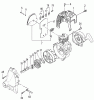 Tanaka TBC-225 - Grass Trimmer Ersatzteile Muffler, Clutch & Cover