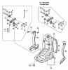 Tanaka TBL-4610 - Backpack Blower Ersatzteile Frame, Throttle Control