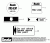 Tanaka TBC-230 - Grass Trimmer Ersatzteile Decals