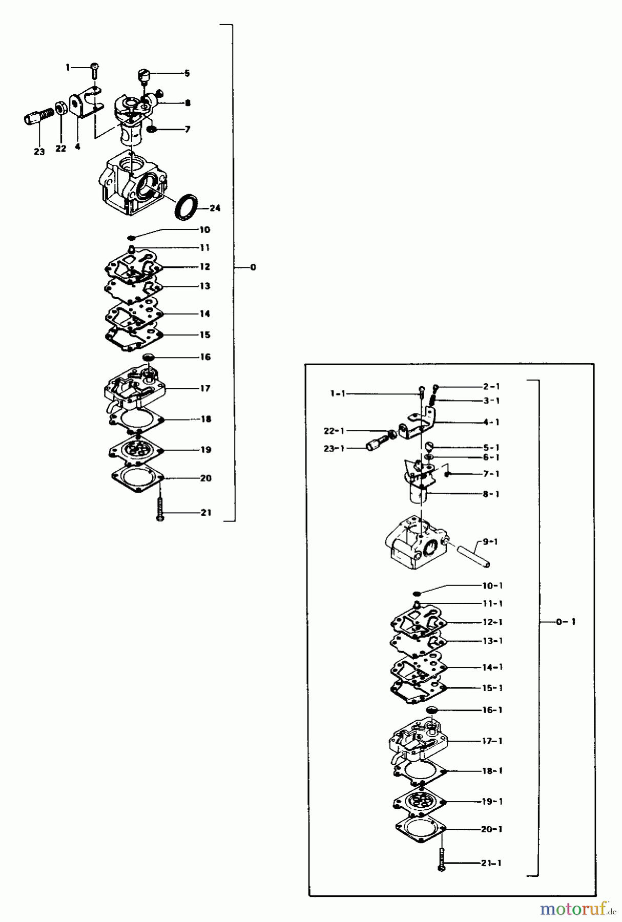 Tanaka Trimmer, Motorsensen TBC-240 - Tanaka Brush Cutter Carburetor
