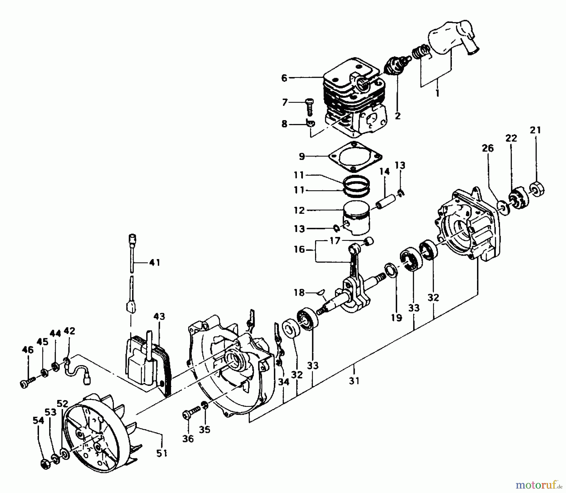 Tanaka Trimmer, Motorsensen TBC-240 - Tanaka Brush Cutter Engine