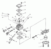Tanaka TBC-2400 - Line Trimmer Ersatzteile Carburetor Assembly