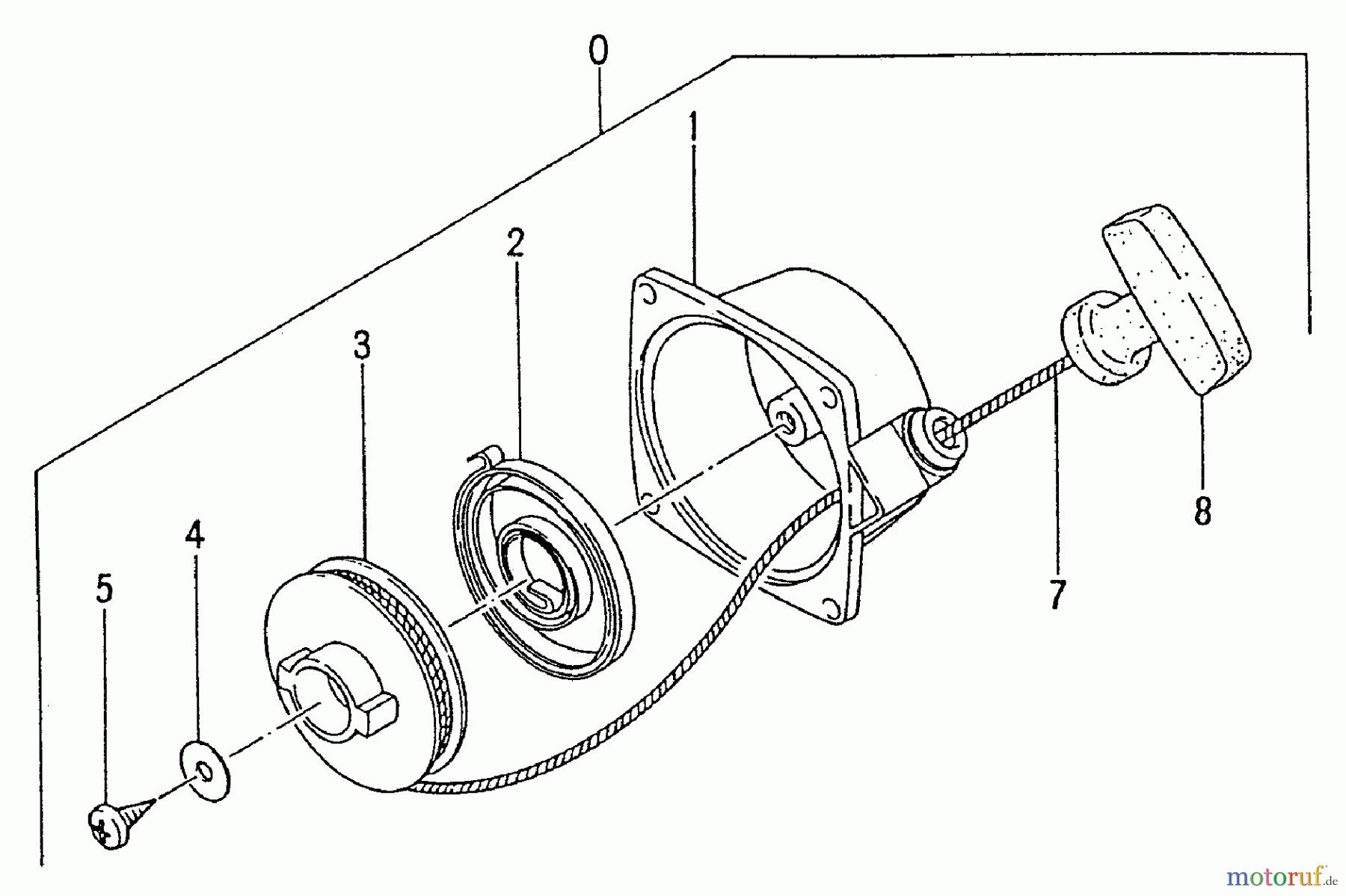 Tanaka Trimmer, Motorsensen TBC-250 - Tanaka Grass Trimmer / Brush Cutter Recoil Starter