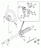 Tanaka TBC-2500 - Grass Trimmer Ersatzteile Drive Shaft, Throttle & Handle