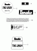 Tanaka TBC-2501 - Grass Trimmer Ersatzteile Decals