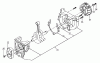 Tanaka TBC-2501 - Grass Trimmer Ersatzteile Starter Pawl, Flywheel, Crankcase