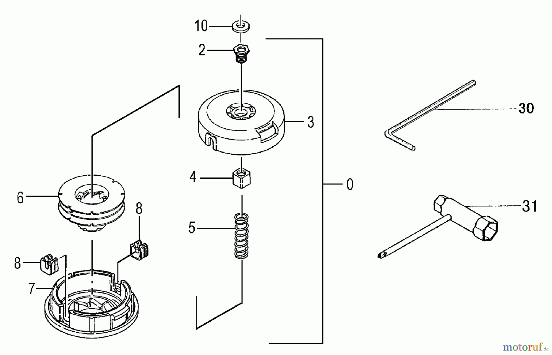  Tanaka Trimmer, Motorsensen TBC-260PF/L - Tanaka Grass Trimmer Cutting Head & Tools