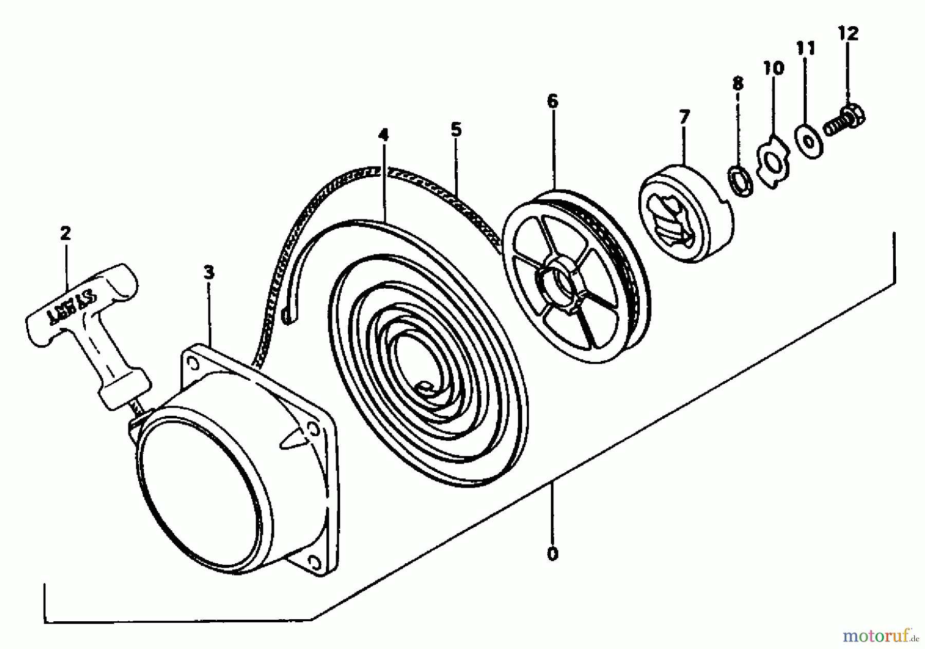 Tanaka Trimmer, Motorsensen TBC-265 - Tanaka Brush Cutter Recoil Starter