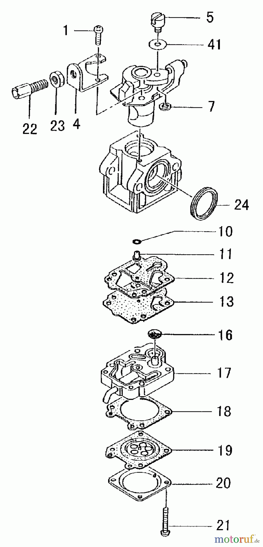 Tanaka Trimmer, Motorsensen TBC-270PND - Tanaka Brush Cutter Carburetor