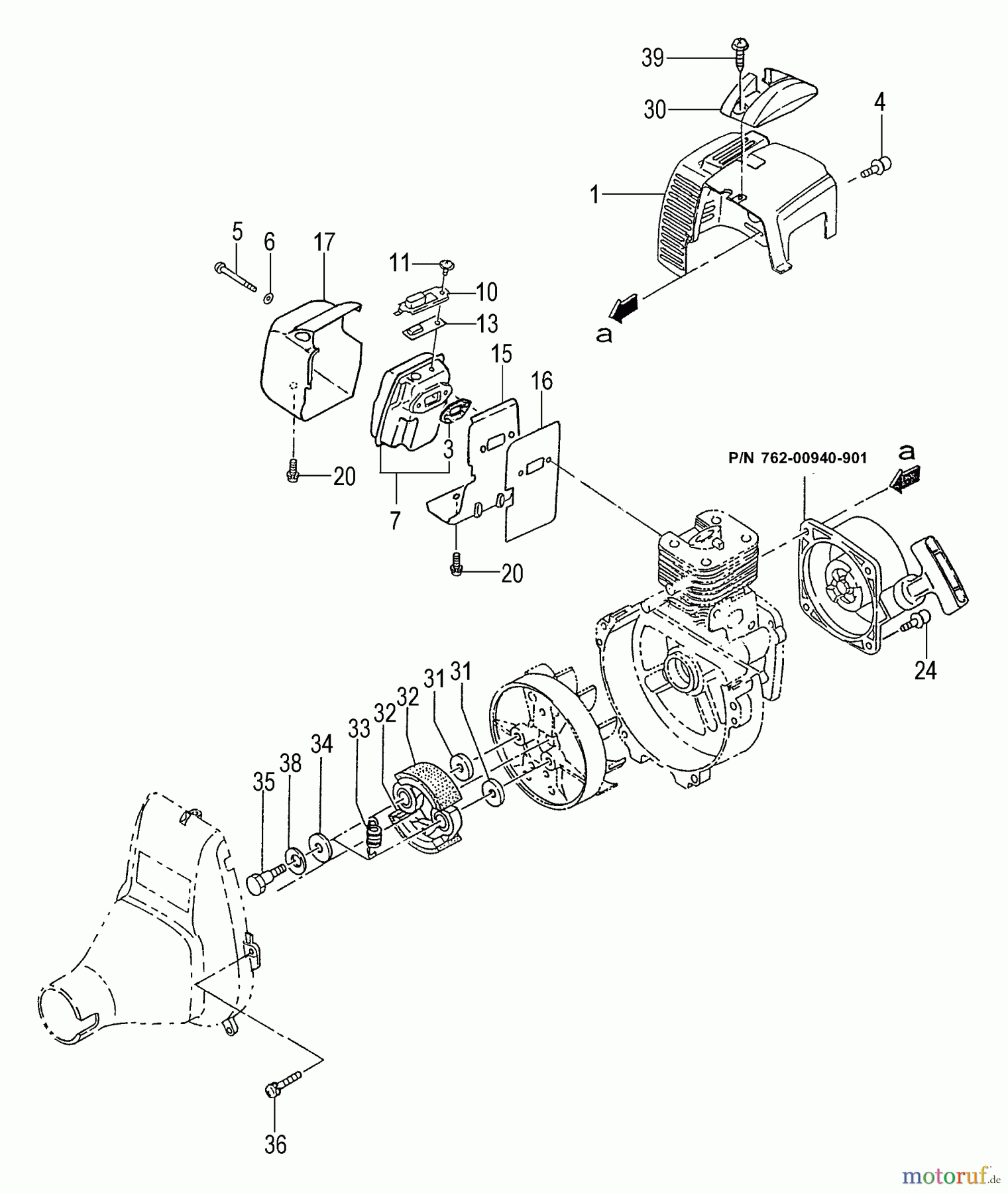 Tanaka Trimmer, Motorsensen TBC-270PFD - Tanaka Brush Cutter Clutch, Recoil Starter, Muffler