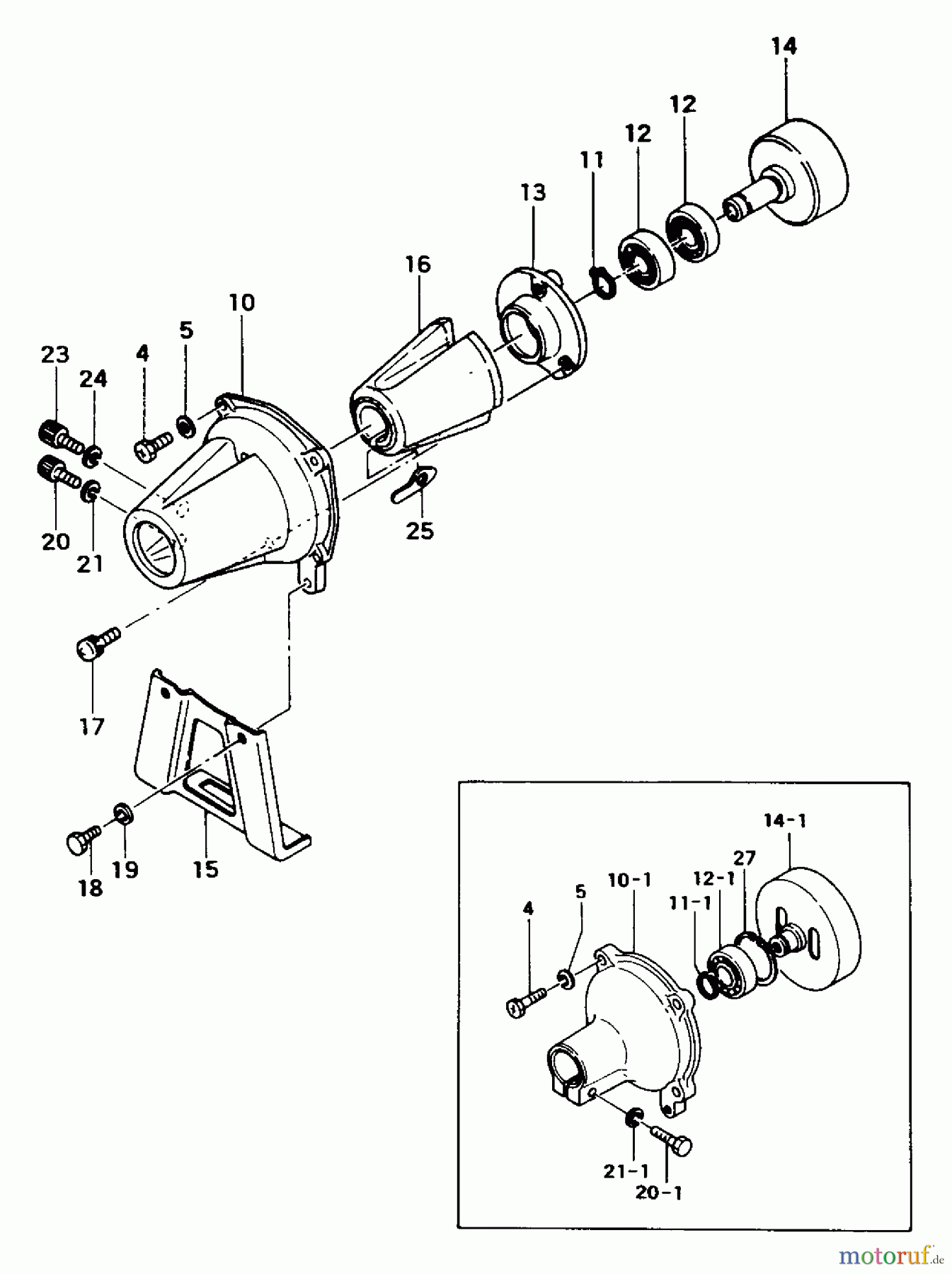 Tanaka Trimmer, Motorsensen TBC-325 - Tanaka Brush Cutter Clutch Case