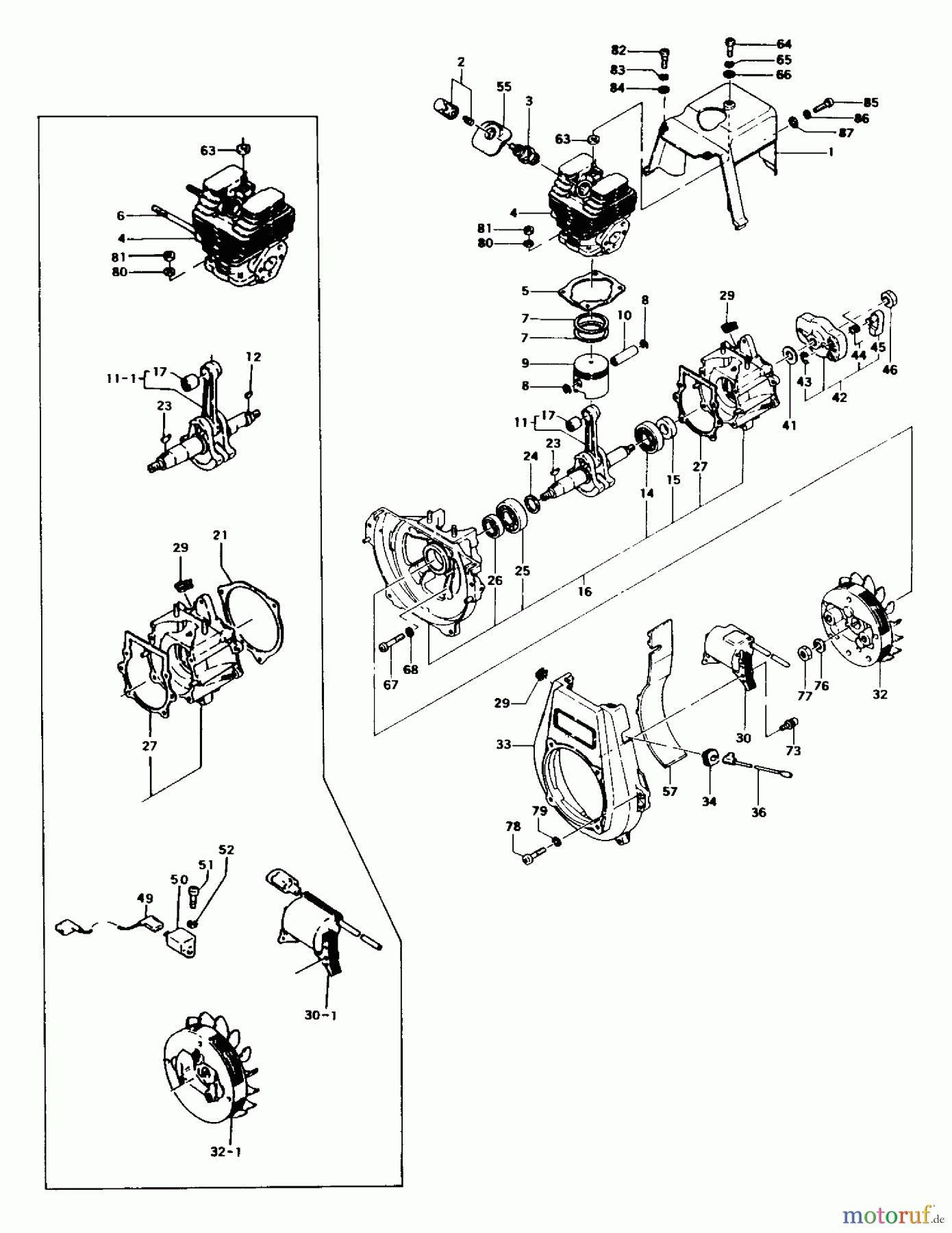  Tanaka Trimmer, Motorsensen TBC-325 - Tanaka Brush Cutter Engine