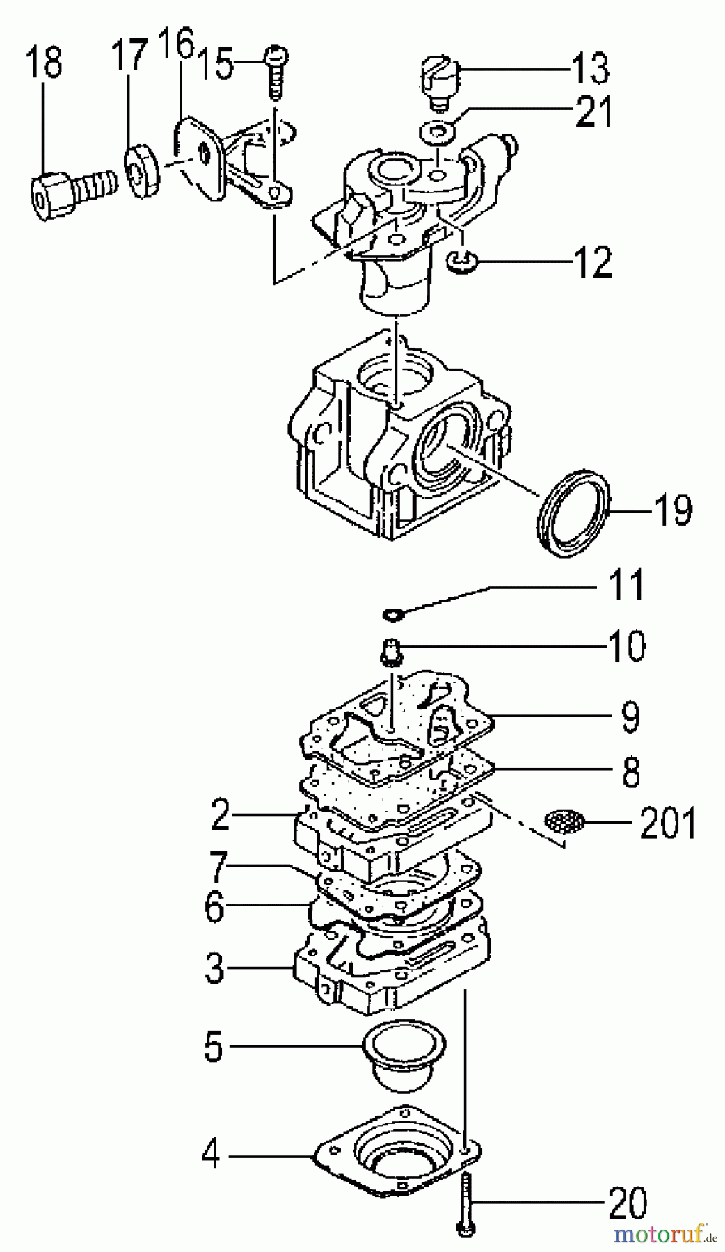 Tanaka Trimmer, Motorsensen TBC-340PFD - Tanaka Grass Trimmer / Brush Cutter Carburetor