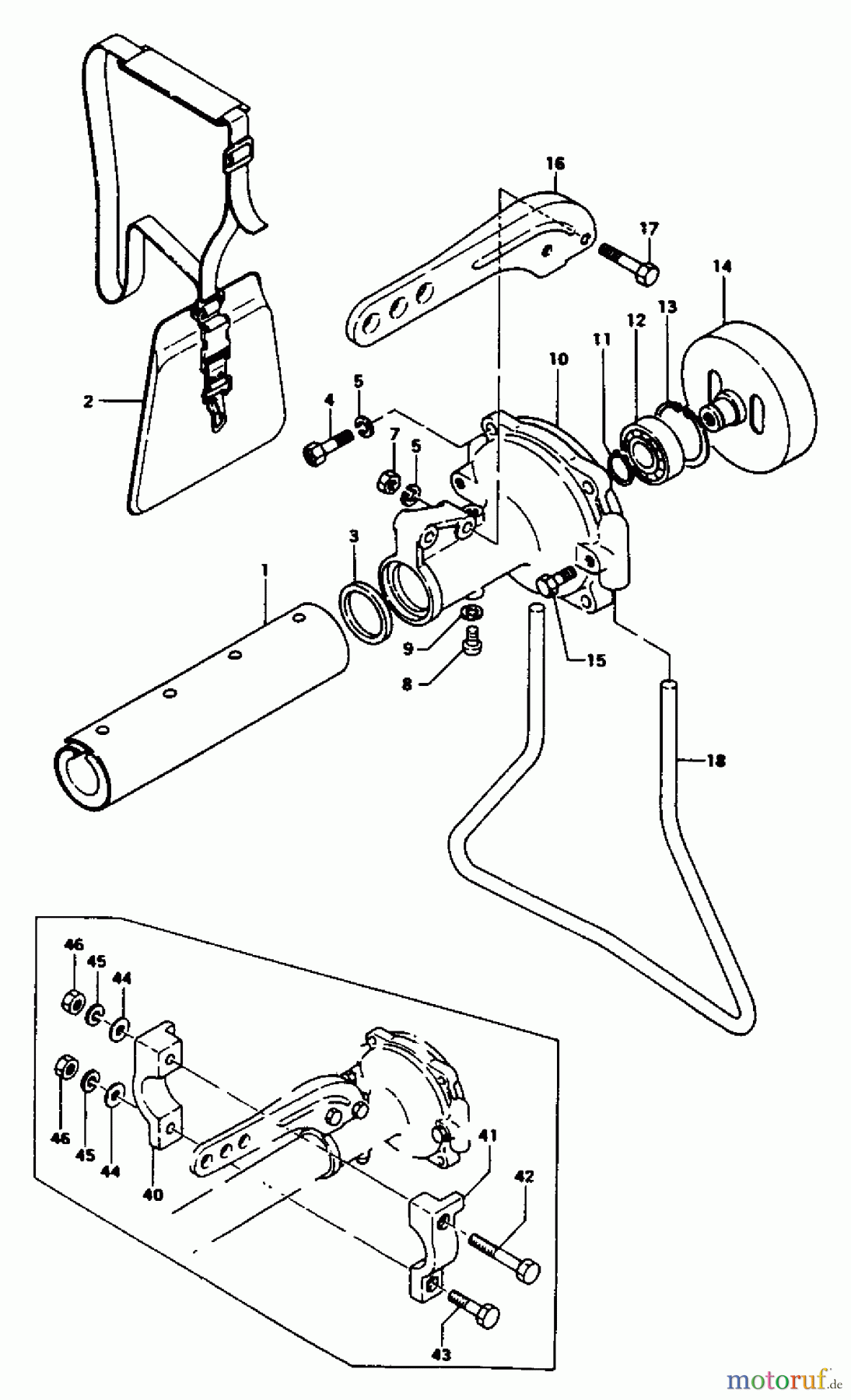 Tanaka Trimmer, Motorsensen TBC-373 - Tanaka Brush Cutter Clutch Case