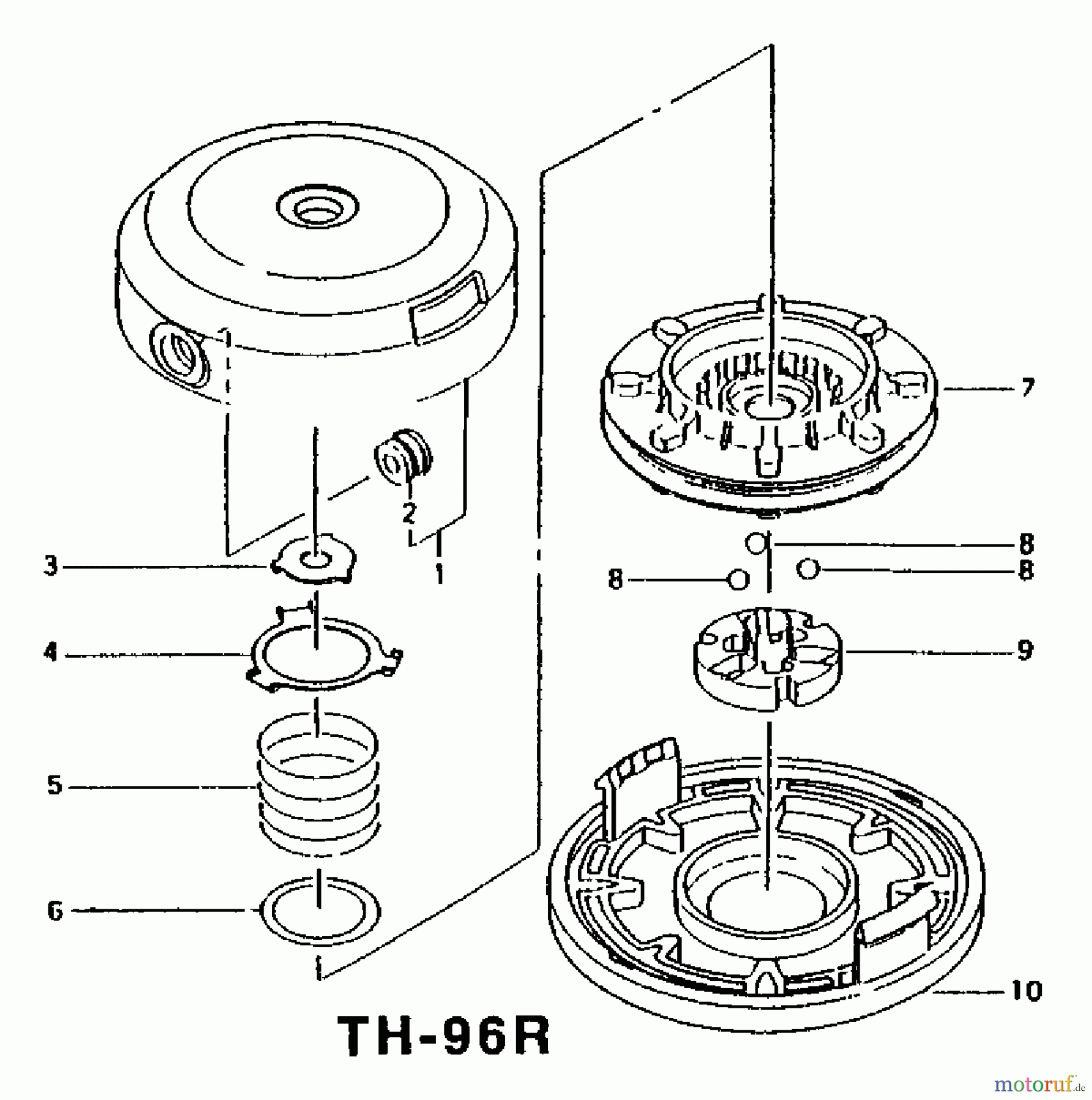Tanaka Trimmer, Motorsensen TBC-4000 - Tanaka Brush Cutter Nylon Head - TH-96R