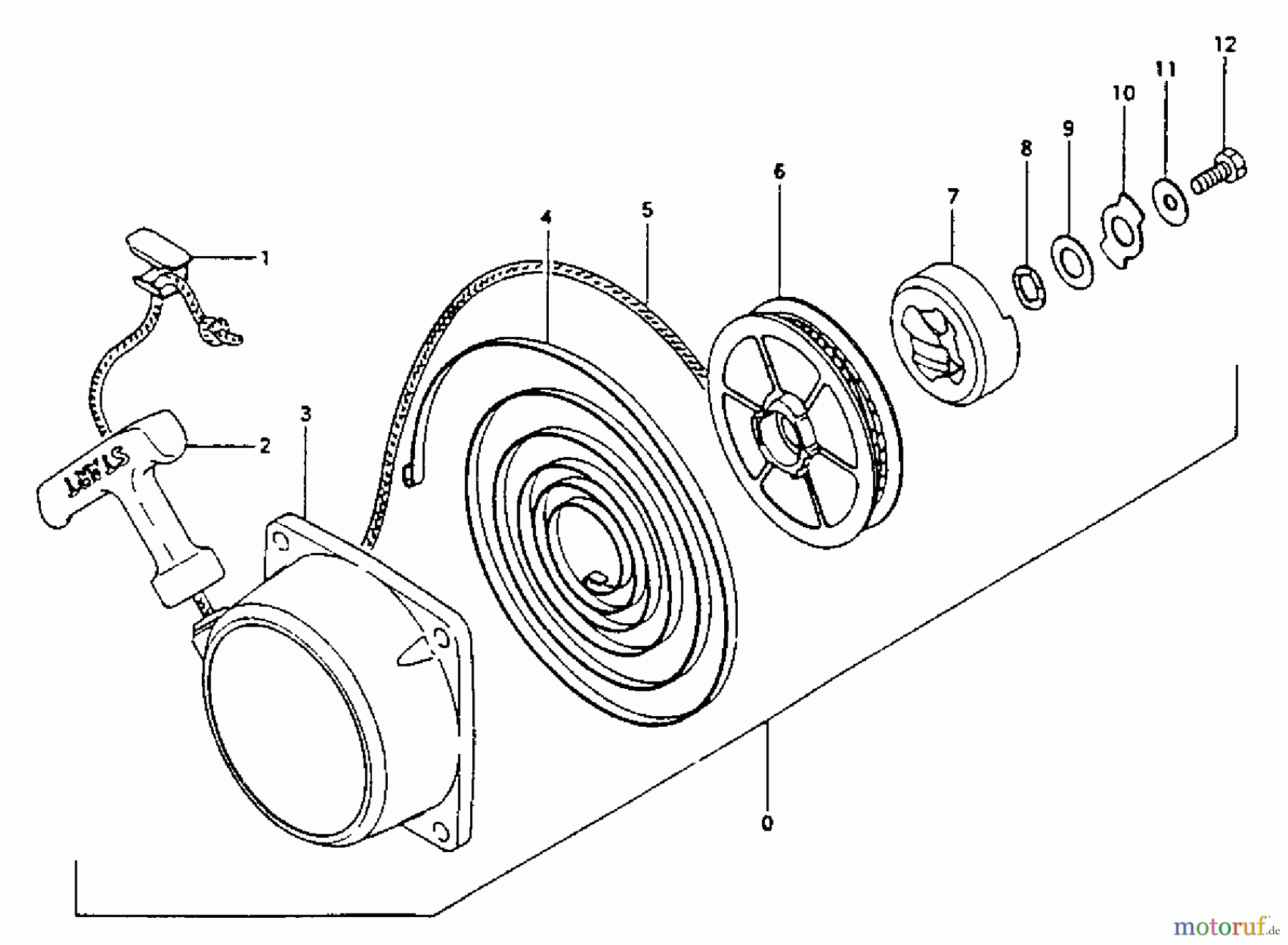 Tanaka Trimmer, Motorsensen TBC-422C - Tanaka Brush Cutter Recoil Starter