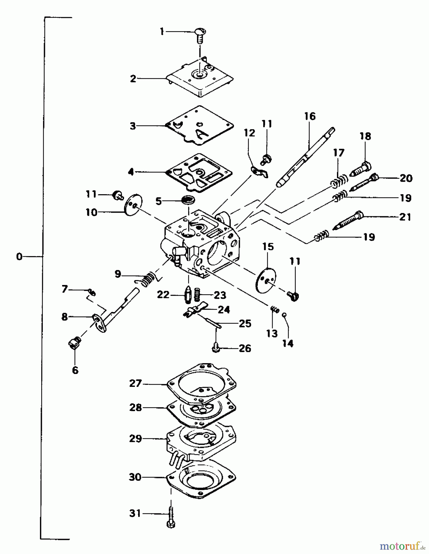Tanaka Trimmer, Motorsensen TBC-425 - Tanaka Brush Cutter Carburetor
