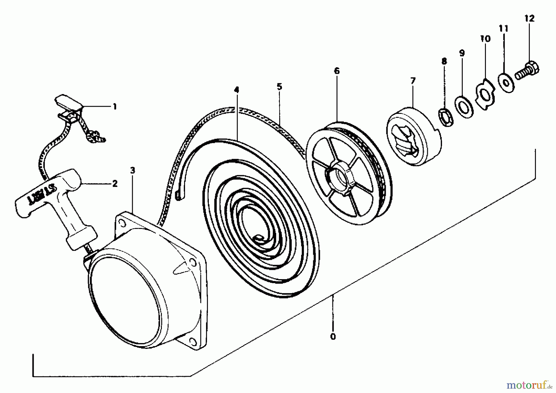 Tanaka Trimmer, Motorsensen TBC-425 - Tanaka Brush Cutter Recoil Starter