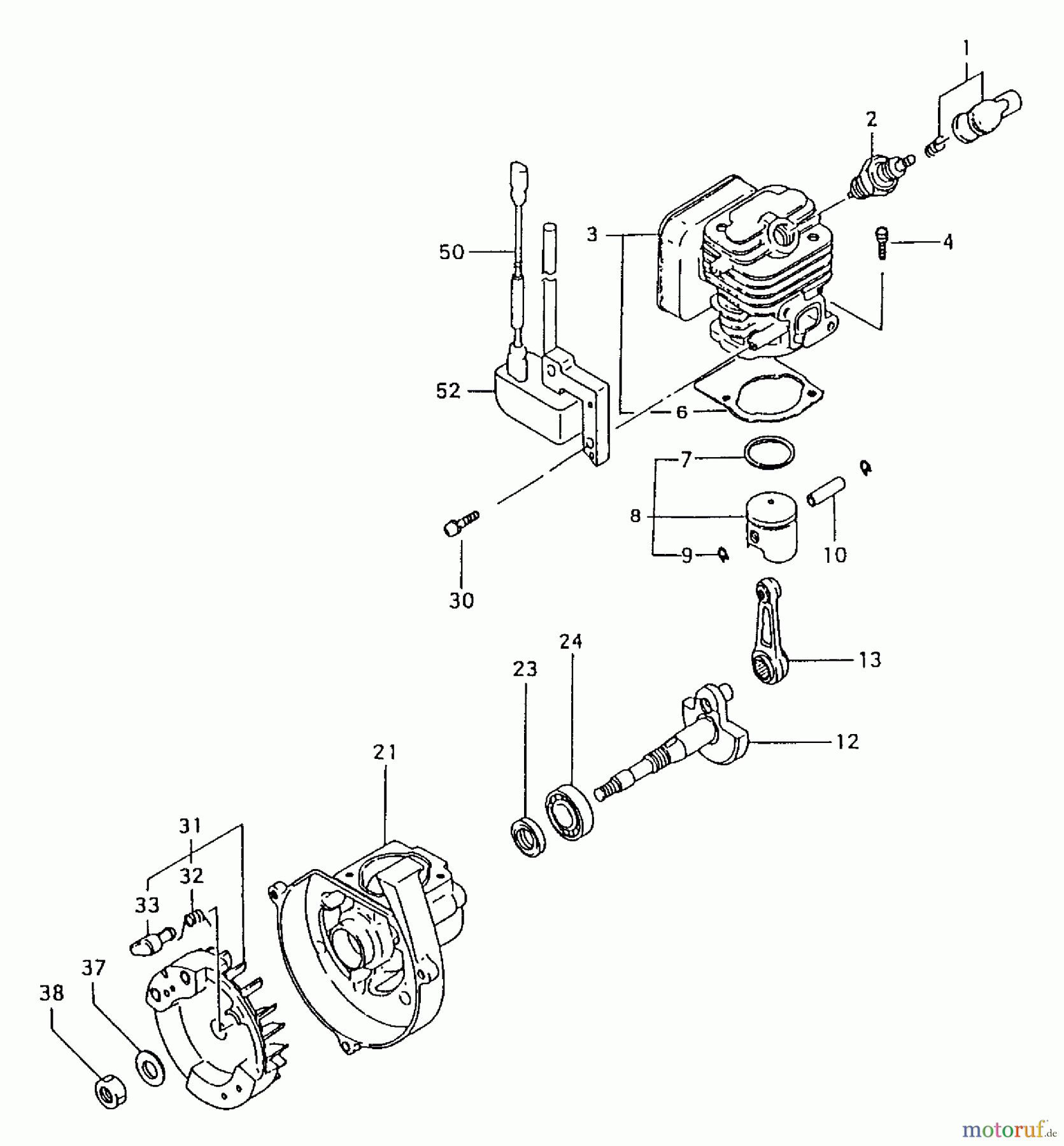  Tanaka Trimmer, Motorsensen TBC-4501 - Tanaka Brush Cutter Engine