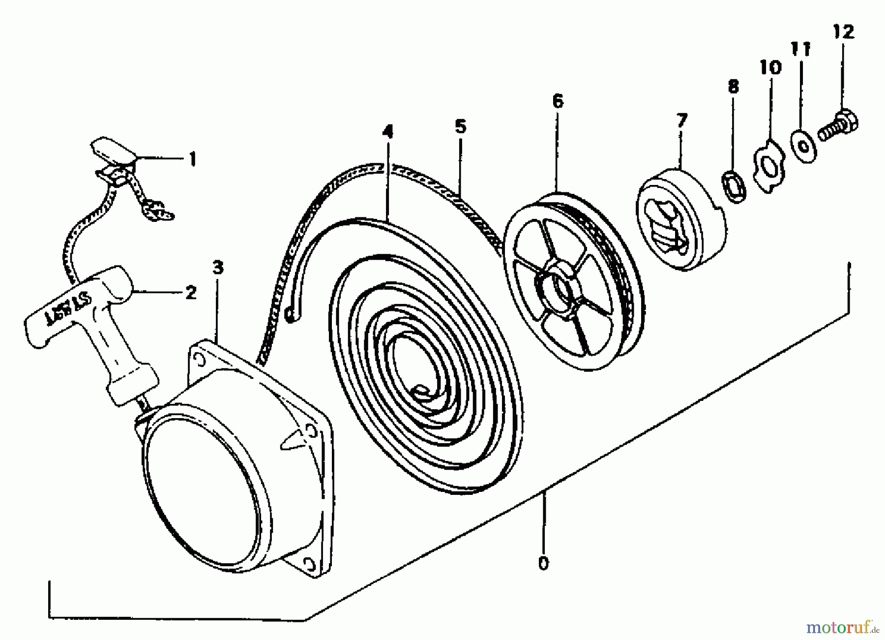 Tanaka Trimmer, Motorsensen TBC-500 - Tanaka Brush Cutter Recoil Starter