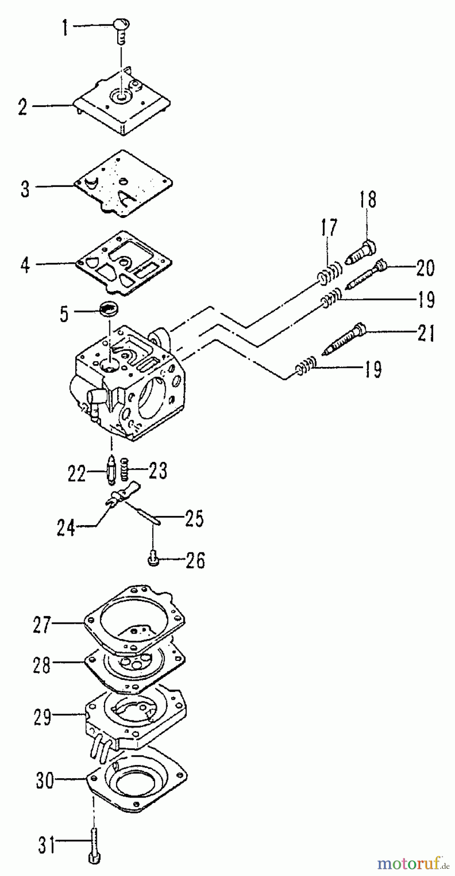 Tanaka Trimmer, Motorsensen TBC-600 - Tanaka Brush Cutter Carburetor