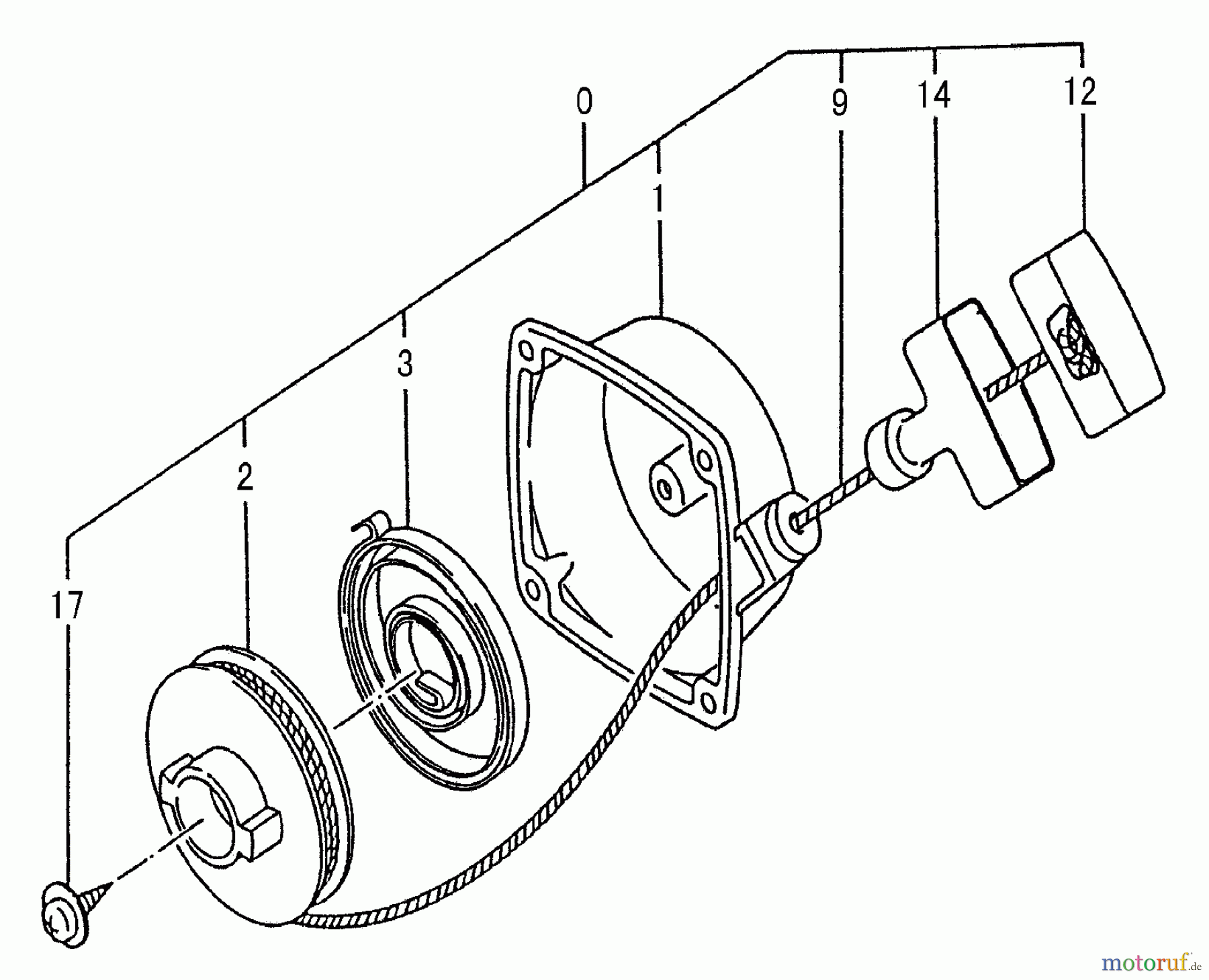 Tanaka Trimmer, Motorsensen TBC-600 - Tanaka Brush Cutter Recoil Starter