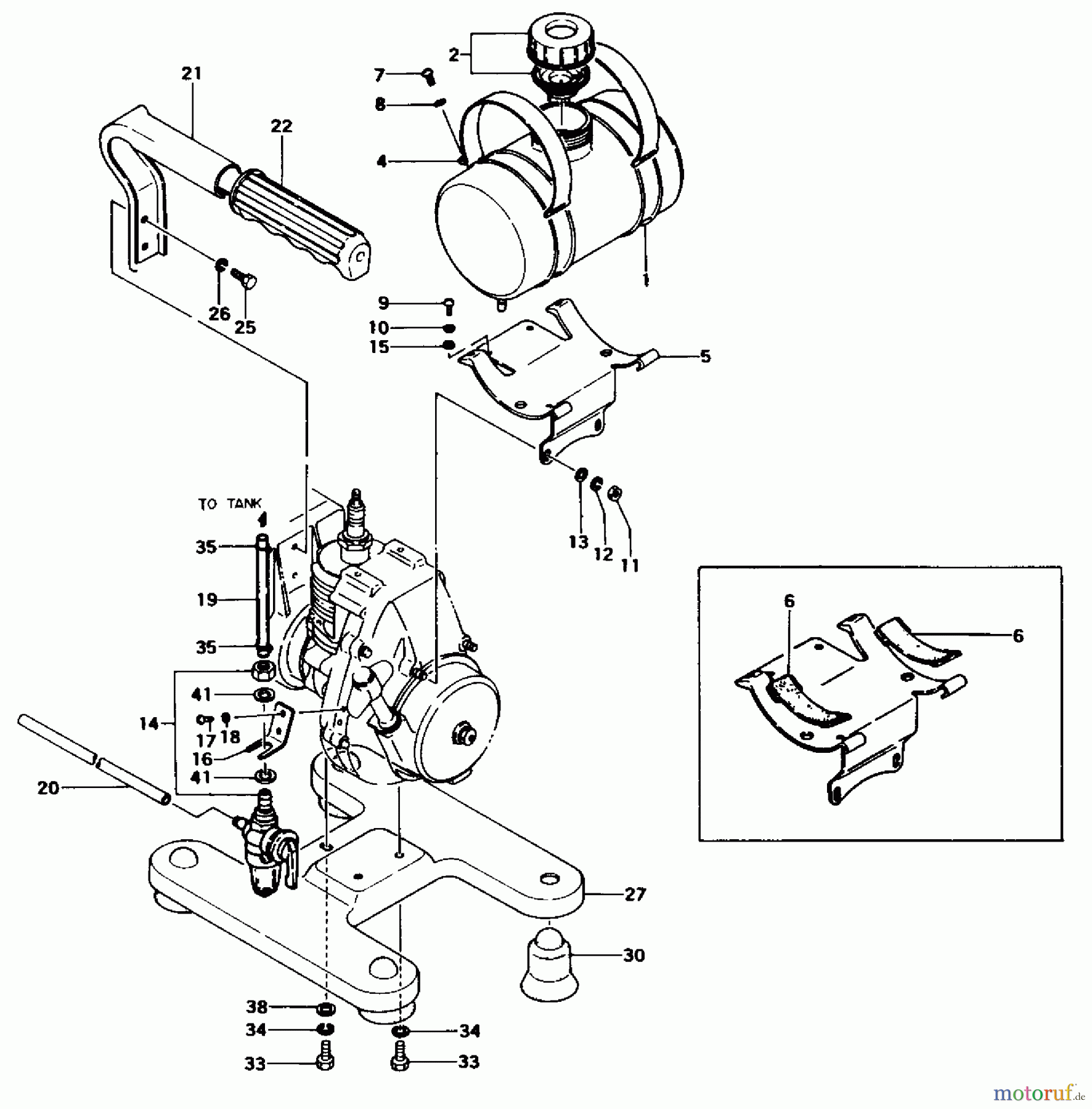 Tanaka Wasser Pumpen QCP-121 - Tanaka Centrifugal Pump Tank, Carrying Handle & Base