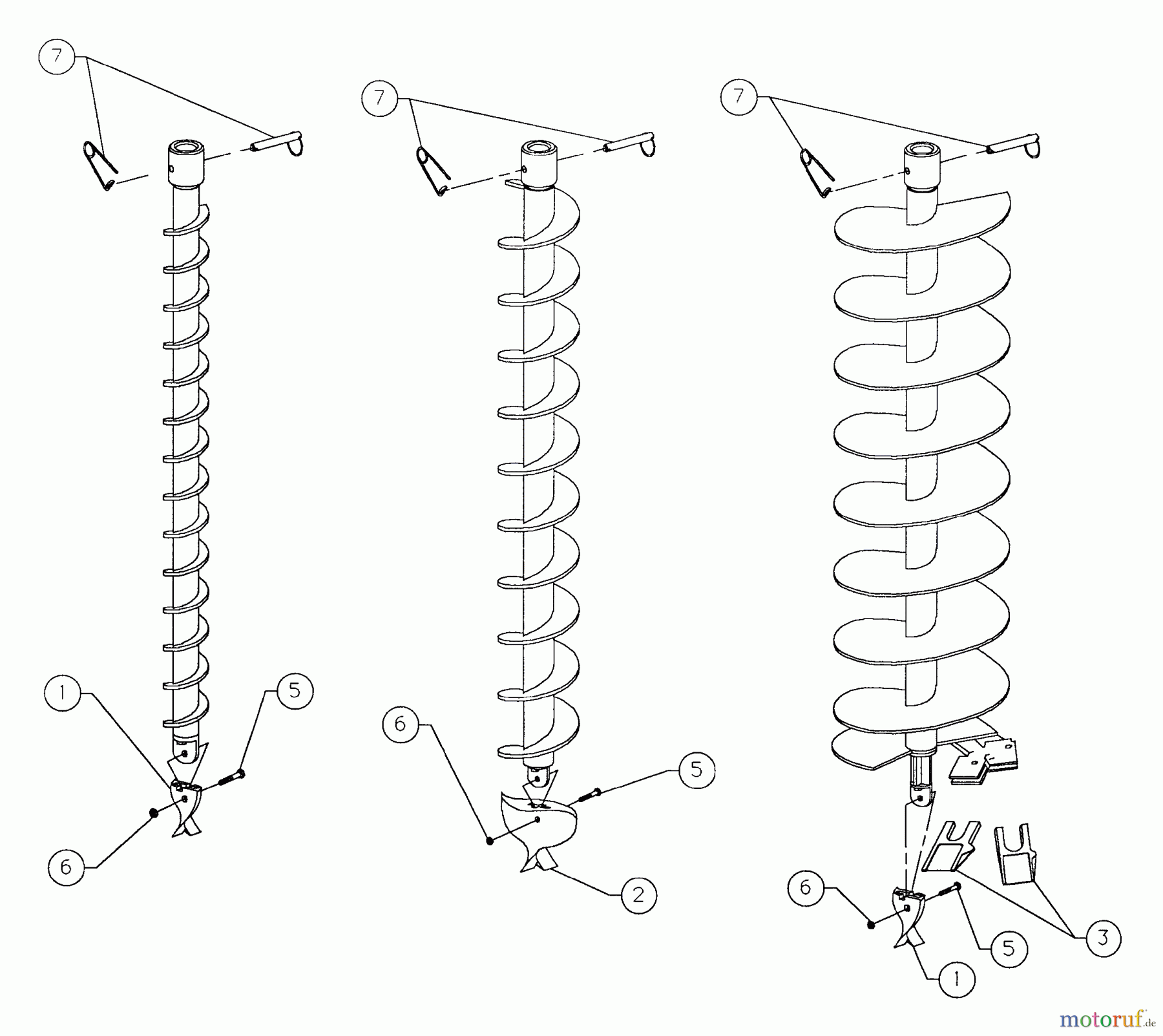 Tanaka Erdbohrer Pengo - Tanaka Pengo Auger Bits Pengo Bits 2 inch. Thru 8 inch.