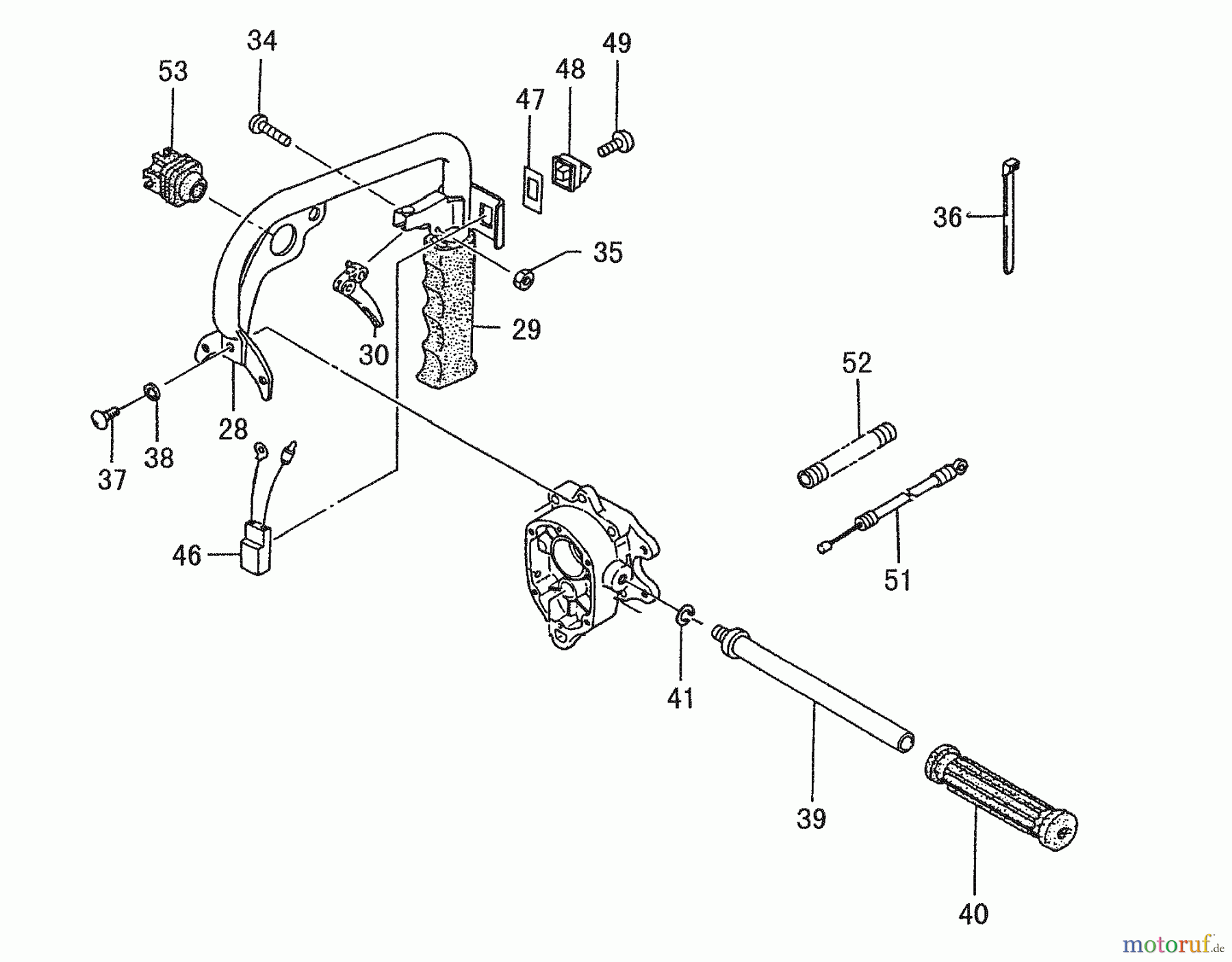Tanaka Erdbohrer TED-210 - Tanaka Gas Drill Handles & Throttle