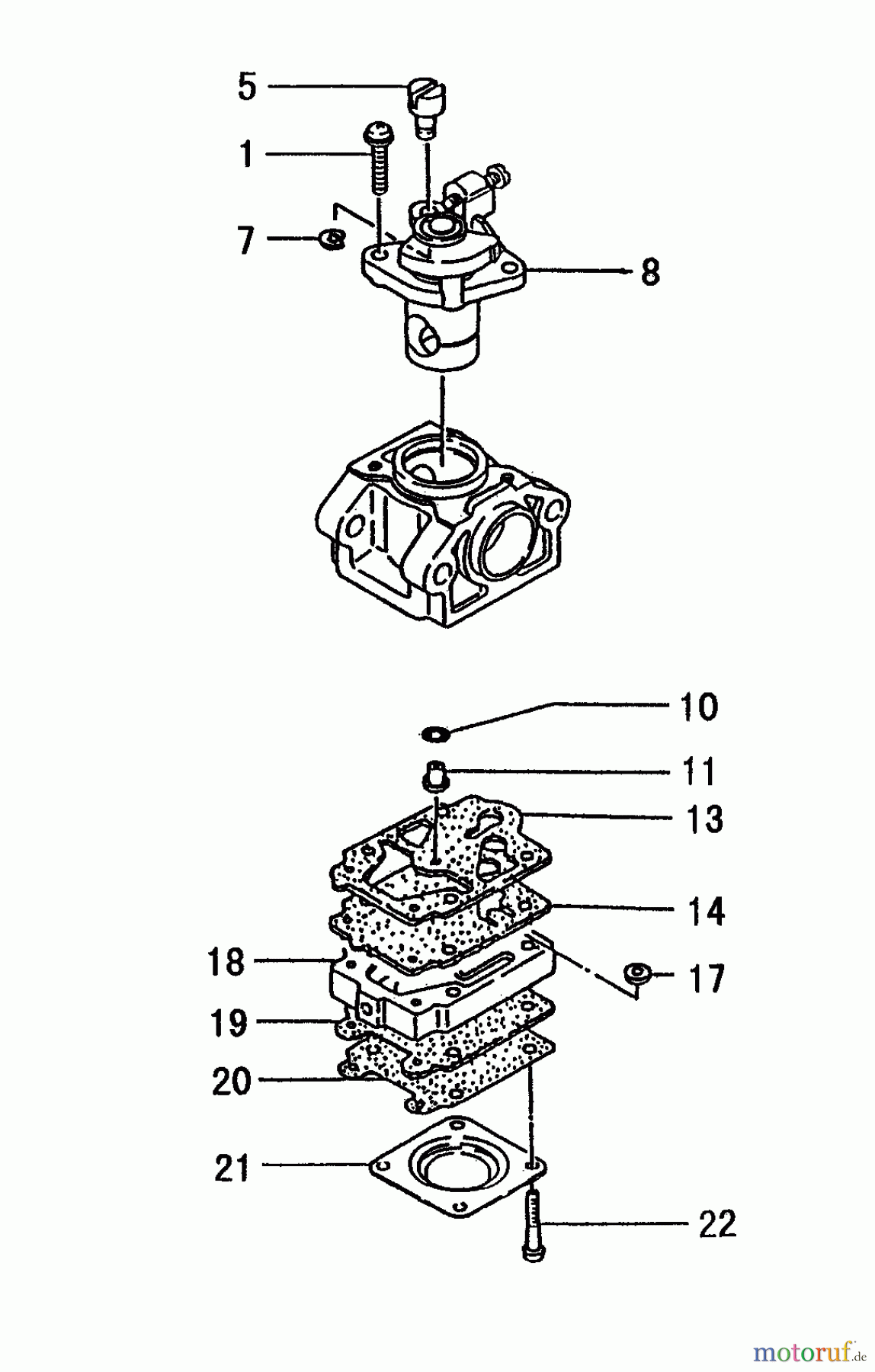 Tanaka Erdbohrer TED-210C - Tanaka Gas Drill (SN: T277487 - T2848900) Carburetor