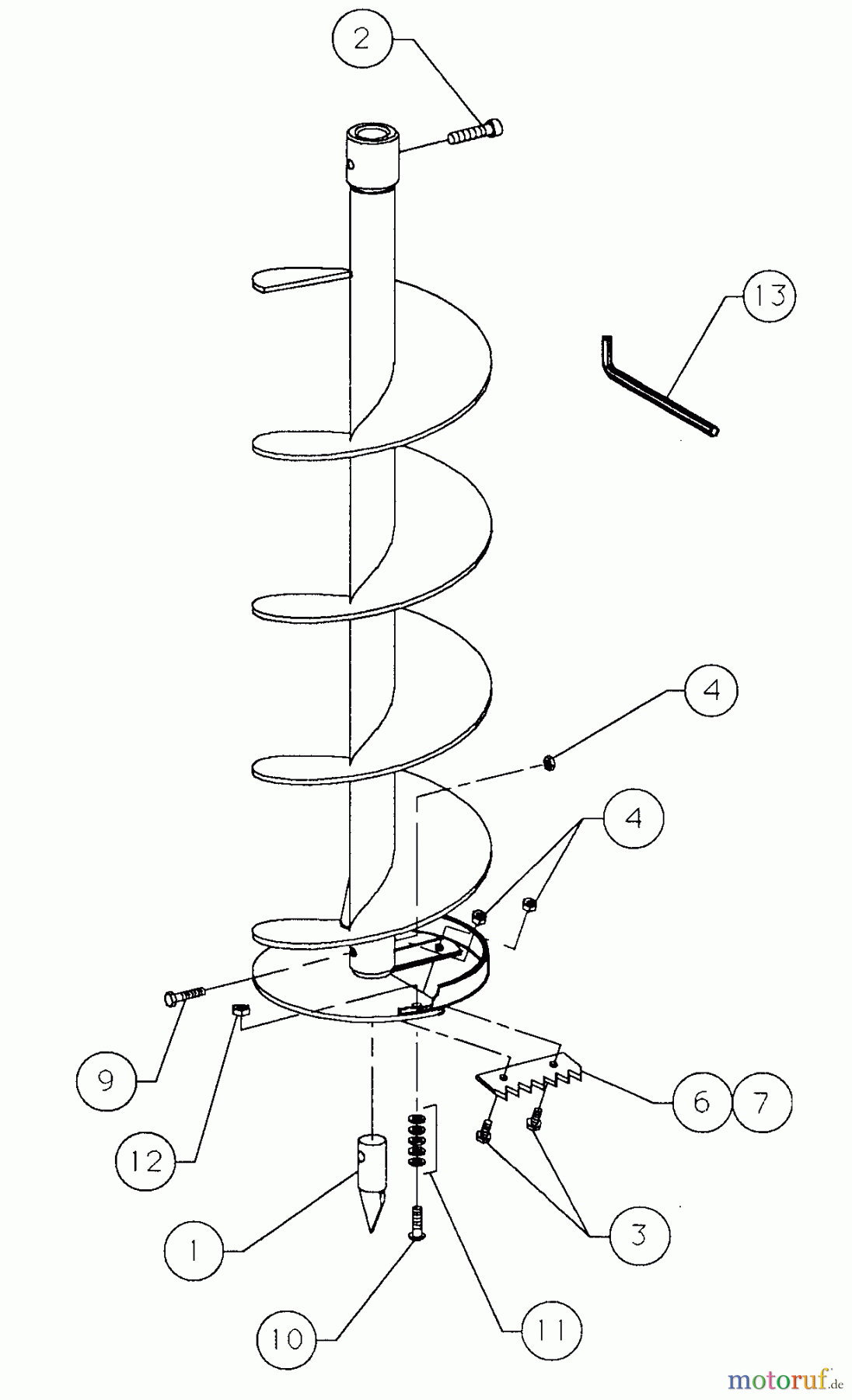 Tanaka Erdbohrer TIA-302 - Tanaka Power Auger Ice Bits 6