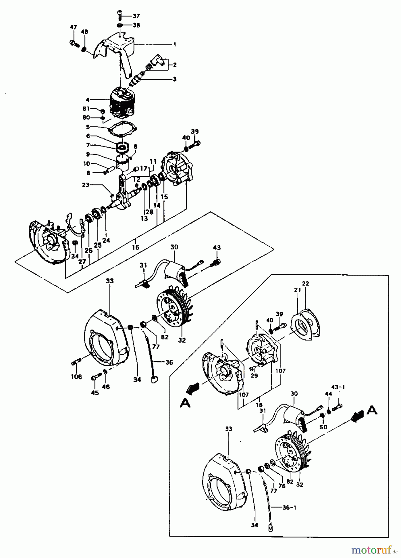 Tanaka Erdbohrer TIA-305 - Tanaka Power Auger Engine