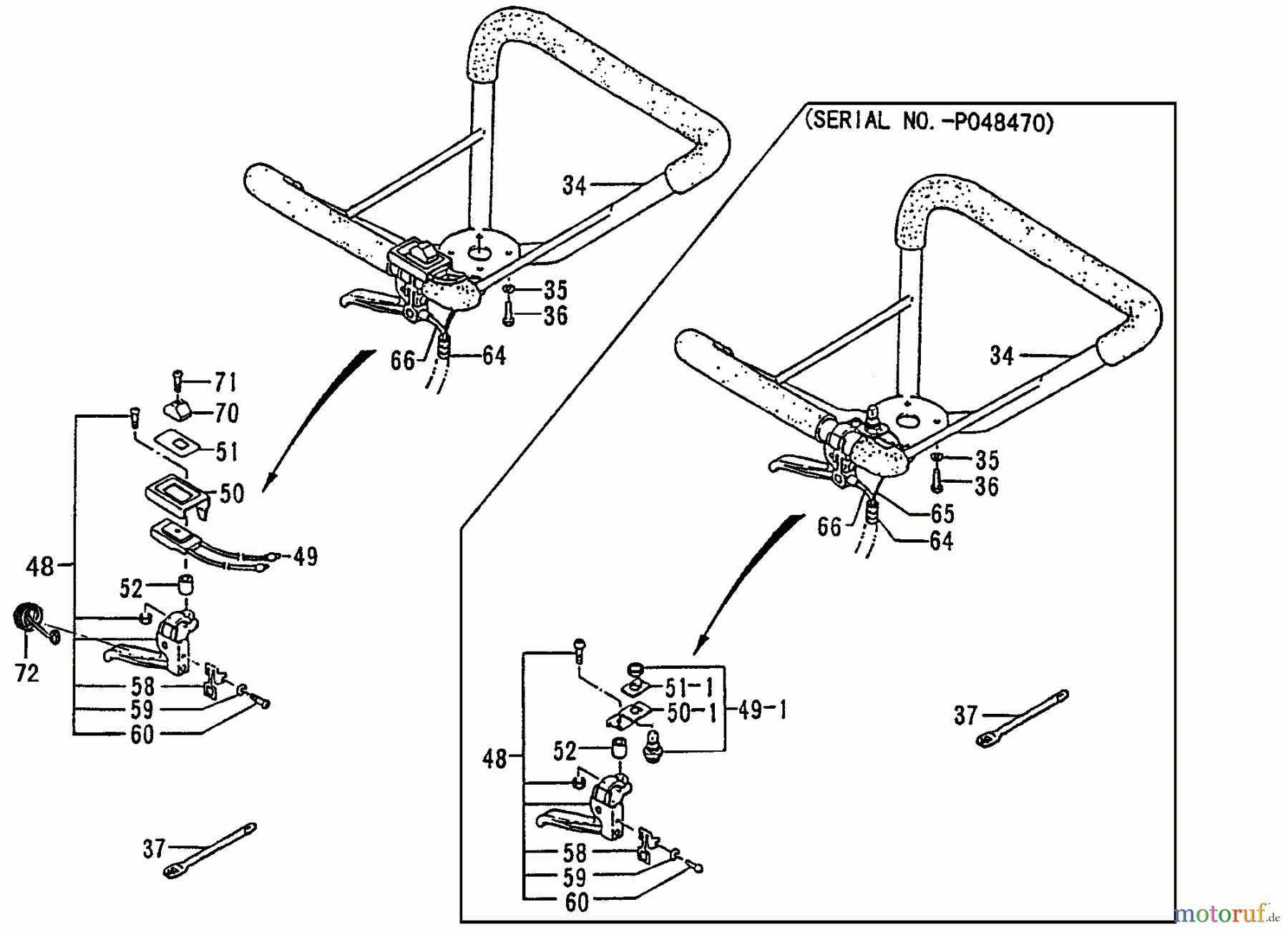 Tanaka Erdbohrer TIA-340 - Tanaka Power Auger Handle, Throttle