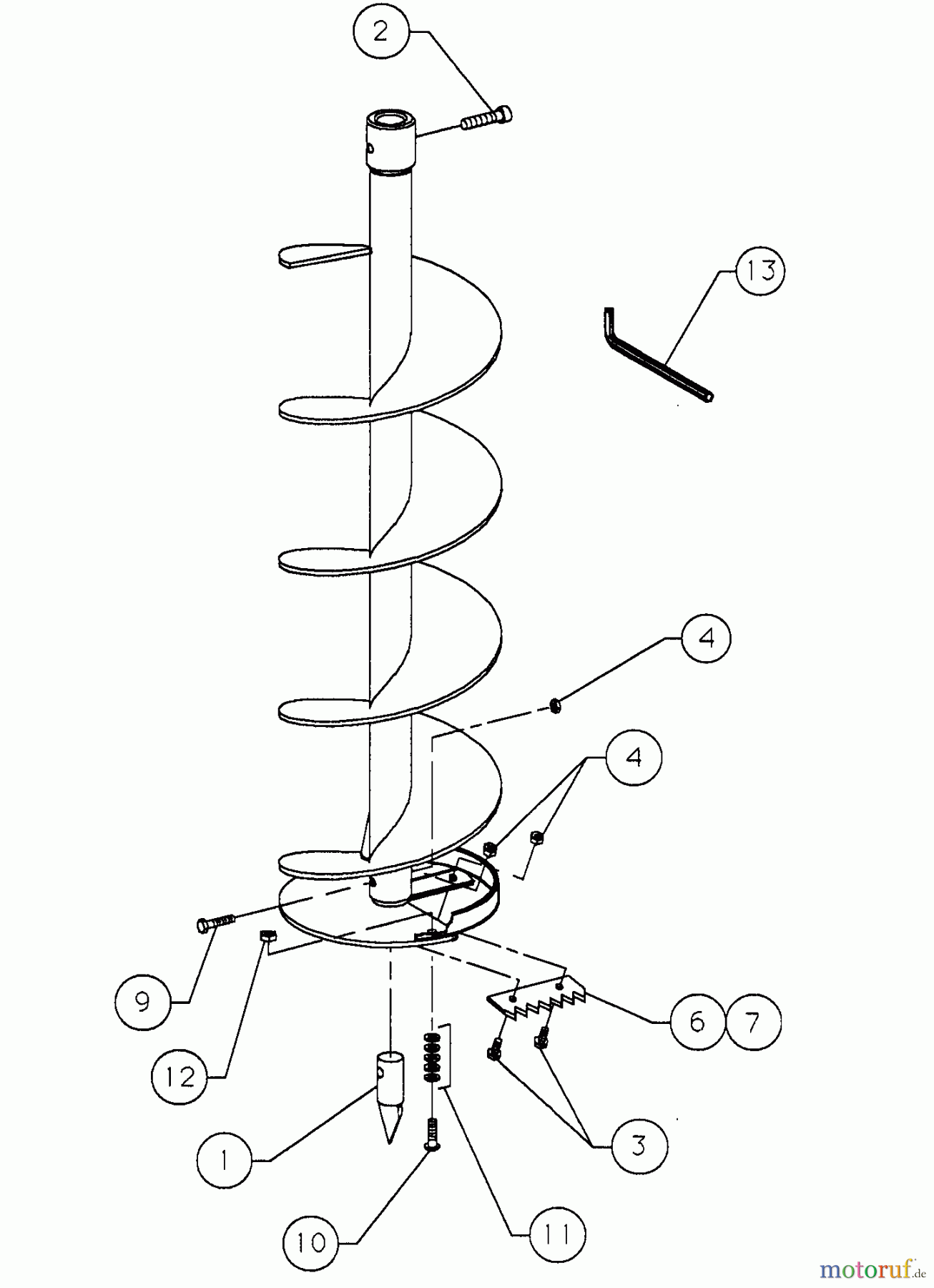 Tanaka Erdbohrer TIA-340 - Tanaka Power Auger Ice Bits 6