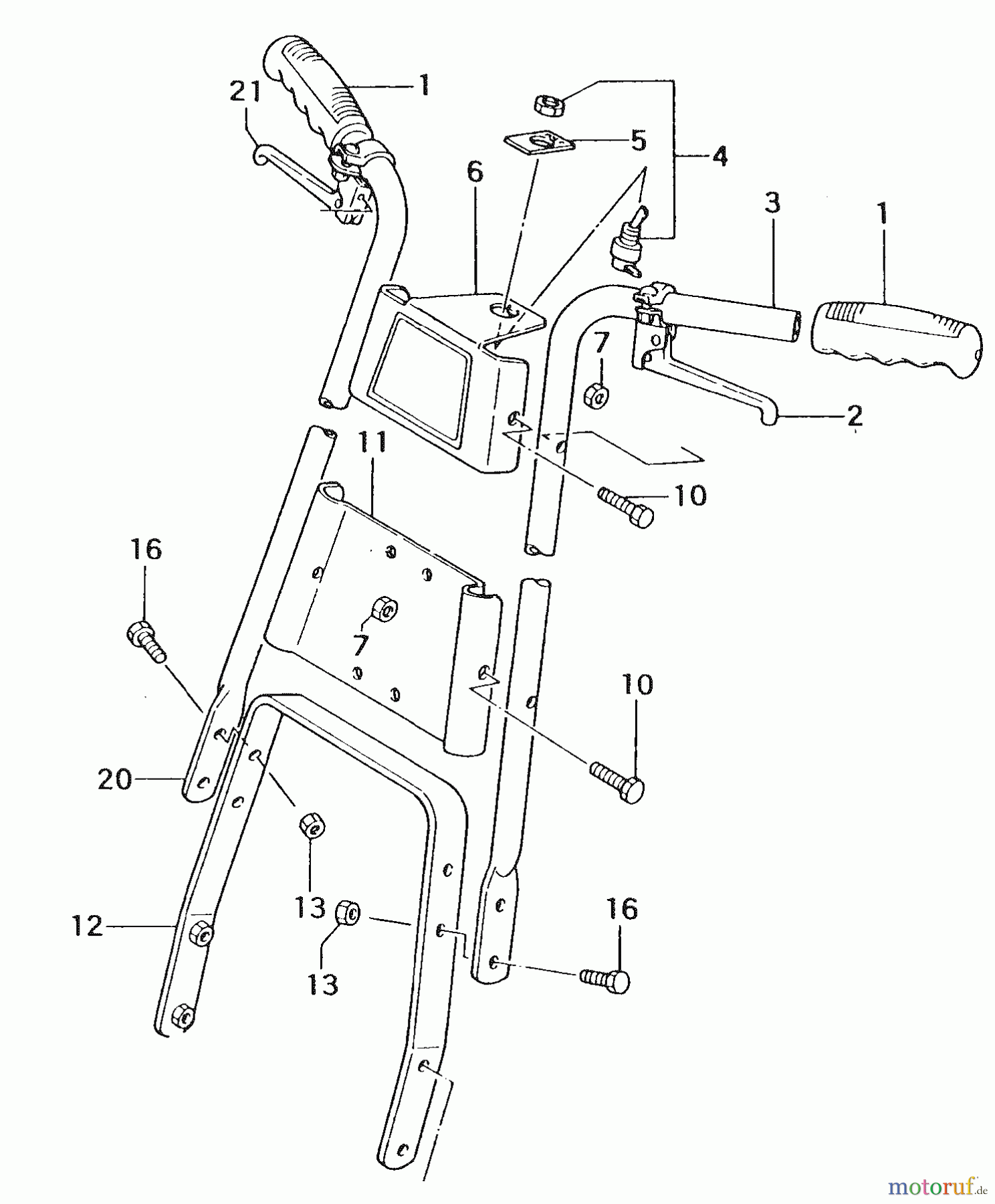 Tanaka Kantenschneider TLE-550 - Tanaka Walk-Behind Edger Handle Bar, Throttle Lever
