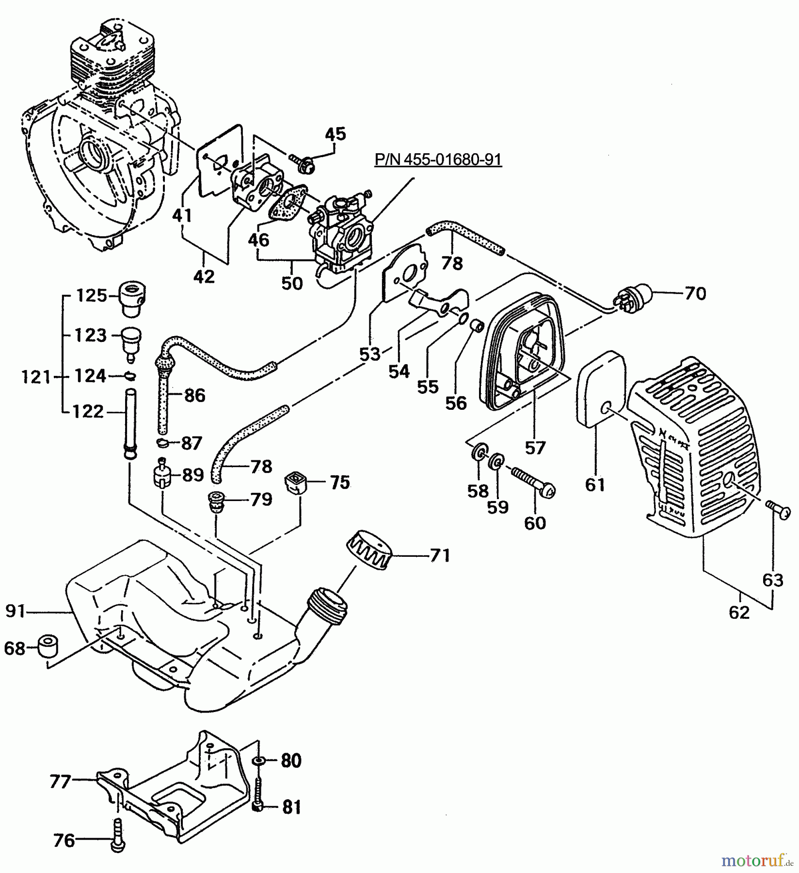 Tanaka Kantenschneider TPE-270PF - Tanaka Portable Edger Fuel Tank, Fuel System, Air Cleaner