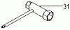 Tanaka PF-3000 - Utility / Scooter Engine Ersatzteile Decal & Wrench