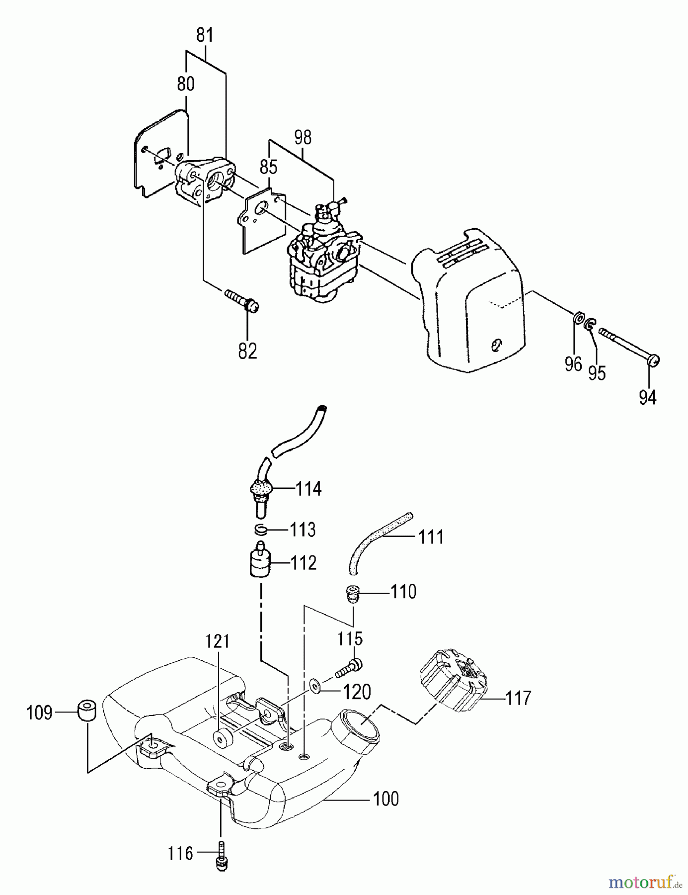 Tanaka Motoren PF-3000 - Tanaka Utility / Scooter Engine Fuel System